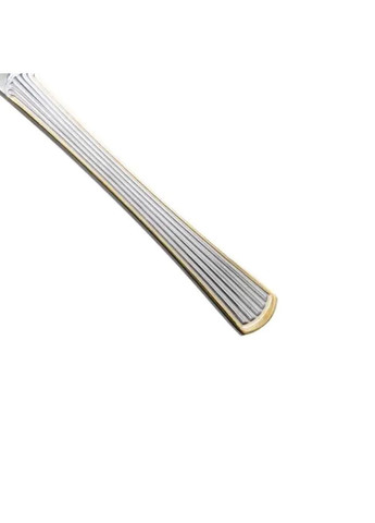 Набор столовых ножей 6 штук ножи сервировочные из нержавеющей стали 22.5 см Серебро с золотой обводкой HP-20-30 Yiwu (351431391)