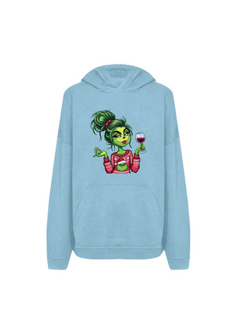 Новогоднее худи с принтом "Красуюсь и бешу". Гринч (10092554352) ТiШОТКА (368570949)