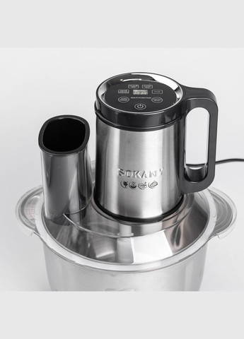 Чоппер измельчитель кухонный электрический 800 Вт с чашей на 5.5 литра мясорубка Sokany (322456055)