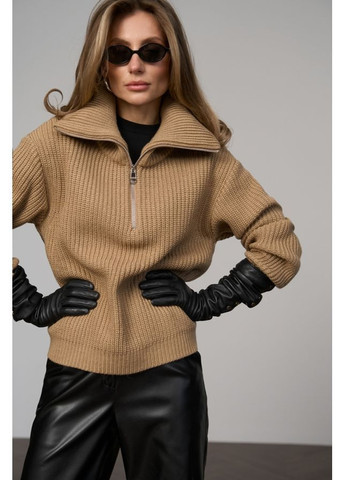 Пісочний светр на замку 2761 перлина Triko Bakh