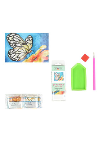 Алмазна мозаїка для дівчаток 8+ Чарівний метелик бавовняна для творчості см Strateg (362429738)