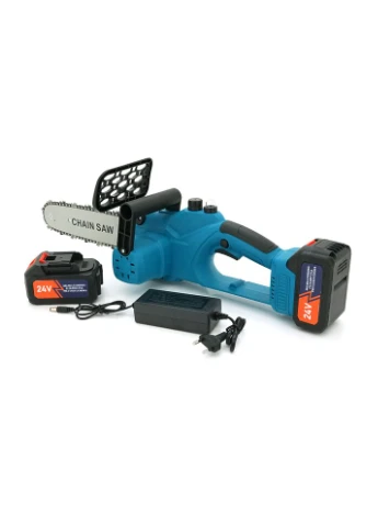 Аккумуляторная цепная пила Chain Saw 12*, 24V, зарядное+ 2 аккумулятора, Вох Domotec (374499038)