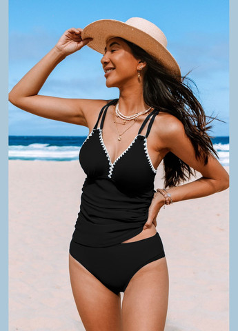 Черный летний купальник CUPSHE