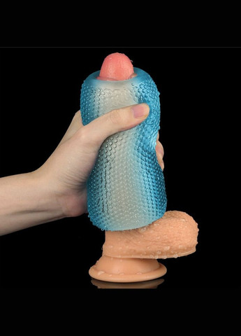 Блакитний мастурбатор Training Master "double side stroker" Lovetoy (302087316)