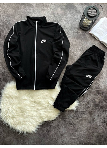 Чорний демісезонний костюм nike трійка жилетка,штани та кофта,туреччина Україна