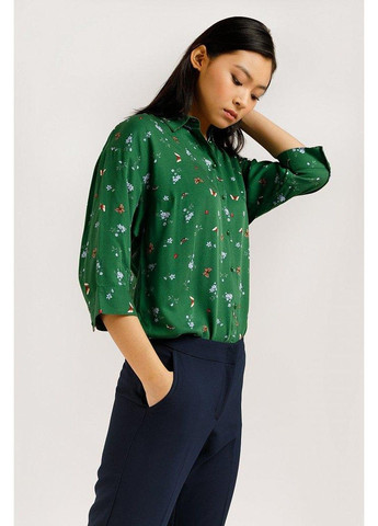Зеленая летняя блузка b20-12054-500 Finn Flare