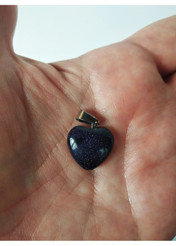 Кулон сердце, камень авантюрин на кожаном шнурке Aga (370792108)