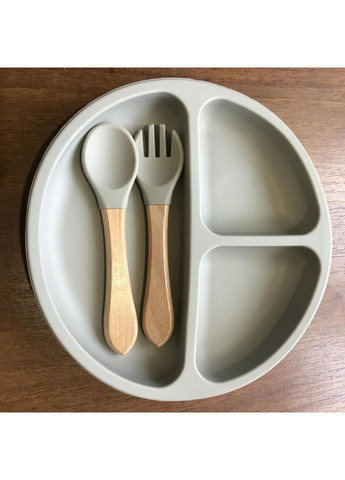 Набір силіконового посуду для дітей No Brand (362136243)