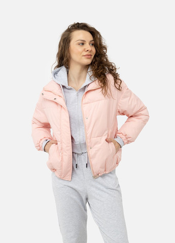 Розовая демисезонная женская куртка цвет розовый cb-00238353 Xue Jiayi