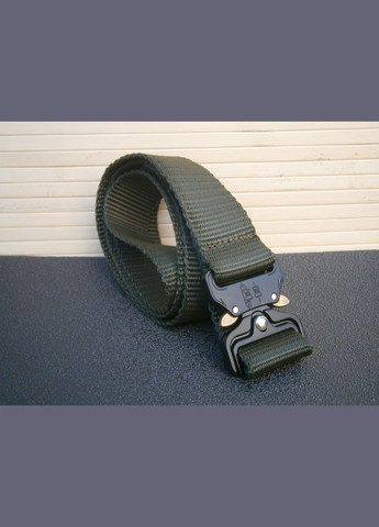 Брючный ремень Кобра с металлической пряжкой олива No Brand (358649184)