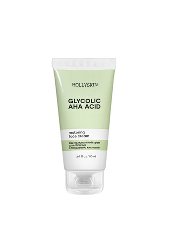 Hollyskin Крем для обличчя відновлювальний Glycolic AHA Acid з гліколевою кислотою 50 мл 0213h — Крем, Україна (350612557)