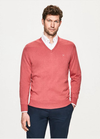 Коралловый свитер мужской пуловер Hackett
