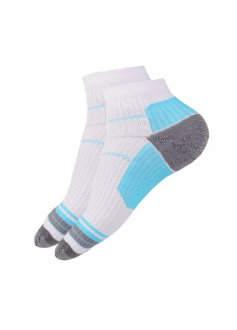 Блакитні компресійні шкарпетки для спорту та бігу (1 пара) для чоловіків і жінок біло-блакитні China (367623403)