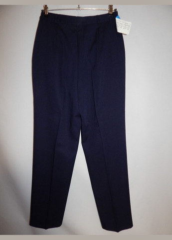 Синие классические демисезонные брюки No Brand