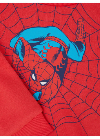 Primark свитшот флис,светло-красный с принтом, светло-красный