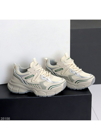 Кроссовки женские Kerstin Dinars, беж с серебром No Brand бежевые (358644996)