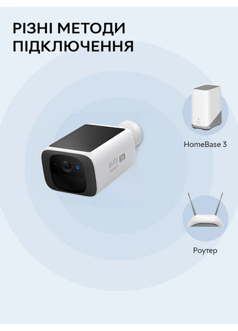 Вулична IP-камера Security S220 SoloCam Solar Powered Wire-Free 2K Resolution Security Camera (T8B00-SP) Eufy (293417489)