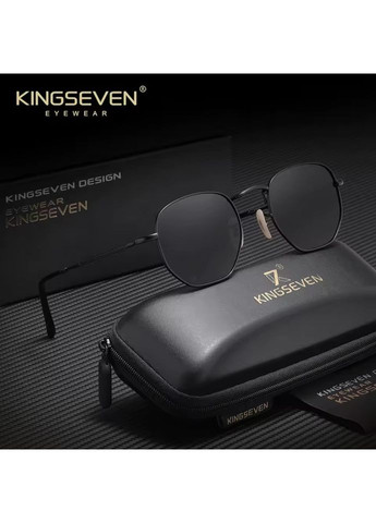 Женские поляризационные солнцезащитные очки 7116 Black Gray KINGSEVEN (361056028)