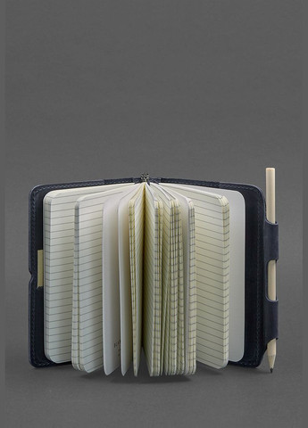 Шкіряний блокнот (Софт-бук) 3.0 синій (A-026338) BlankNote (328961518)