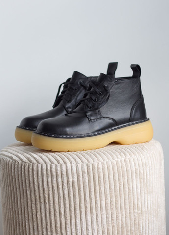 Черевички жіночі осінні на байці з натуральної шкіри No Brand 4703 (365435819)