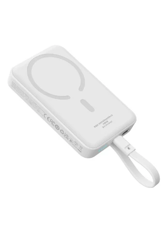 Внешний аккумулятор Wireless Fast Charge Power Bank Type-C Edition 10000mAh 30W Stellar White (P1002210B223-00) Baseus Magnetic Mini (385926555)