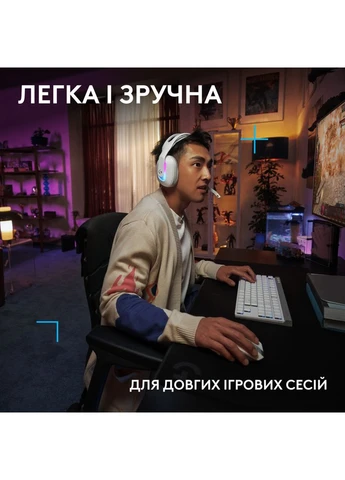 Навушники G522 Lightspeed Wireless Gaming Headset White (981-001550) Logitech (383420517)