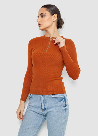 Кофта жіноча на блискавці в рубчик, колір джинс, 204R003 Ager (309207465)