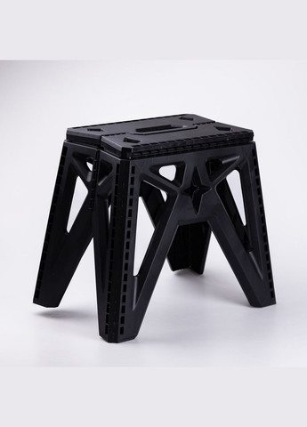 Пластиковая складная табуретка туристическая походный раскладной табурет для кемпинга Черный SJ-0102B LUGI (325922820)