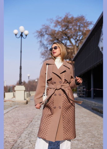 Кофейное демисезонное Пальто MN
