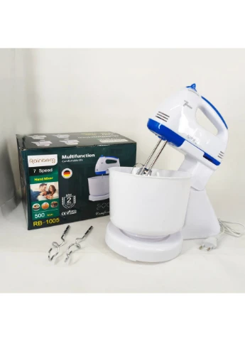 Миксер 7 скоростей с чашей 2 л RB-1005 500Вт Blue Rainberg (389513207)