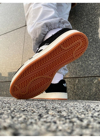 КРОСІВКИ ЖІНОЧІ ADIDAS CAMPUS 00S BLACK WHITE FUR V2 АДІДАС КАМПУС No Brand чорні зими (367115000)