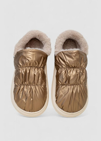 Бронзовые тапочки мужские домашние с задником Ager