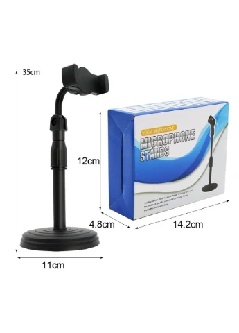 Подставка-штатив для телефона RIAS Phone Stand с вращением 360° 24-34 см Black (3_07628) No Brand (395876125)