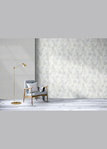 Универсальные обои бело-серые 10,05 x 1,06 м LS (294336091)