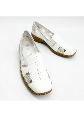 Rieker Туфли (р) Кожа 0-1-1-41385-80 белый з, германия — лето (364657810)