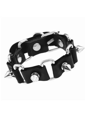 Браслет цепочка на руку из экокожи "Шипы маленькие" c металлической пряжкой No Brand Браслет (303928620)