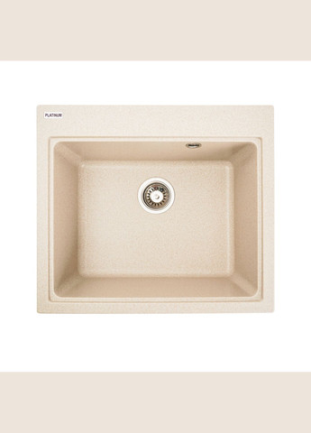 Гранітна мийка для кухні 5852 VESTA матова Сафарі Platinum (269793758)