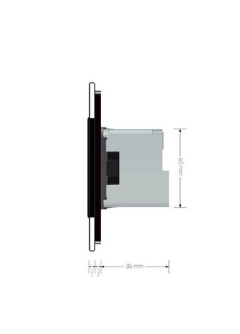Радиоуправляемая (дистанционная) розетка с пультом, чёрная, с заземлением и защитными шторками, управление со смартфона, Livolo (371777498)