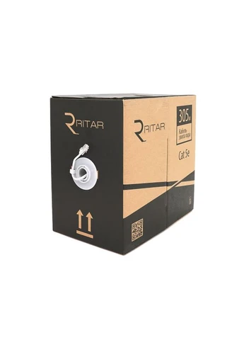 Кабель витая пара КВП UTP (2*2*0.5) 2p 24 AWG (CCA) для внутр. работ 305м White Corton BOX Ritar (402038892)