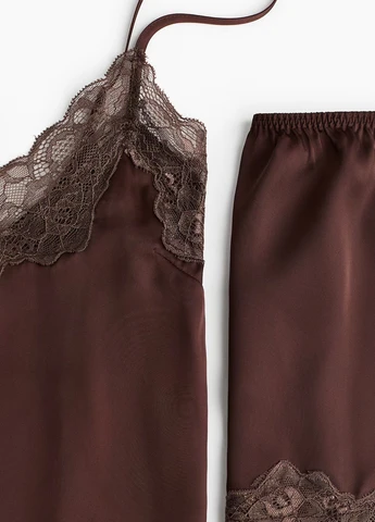 Темно-коричнева всесезон піжама H&M
