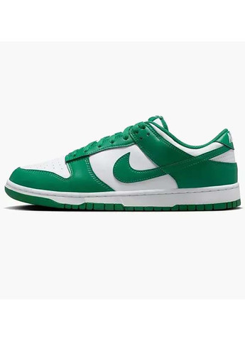 Зелені Осінні чоловічі кросівки dunk low retro зелений Nike