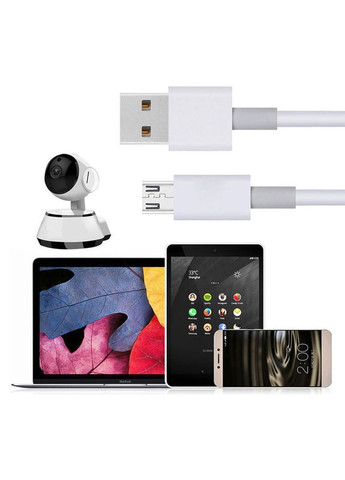 Кабель USB - micro USB длиной 12 м для зарядки и питания Белый ( код: USB-micro/12m ) Digital (325449314)