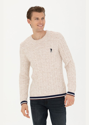 Белый свитер u.s. polo assn. мужской U.S. Polo Assn.