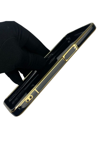 Чехол для A16S с кольцом MagSafe с золотой окантовкой на оппо а16с черный gs1 Oppo (366236313)