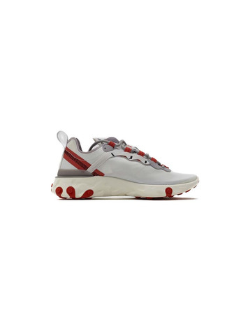 Женские Кроссовки W REACT ELEMENT 55 Разноцветный Nike белые демисезоны (367591246)