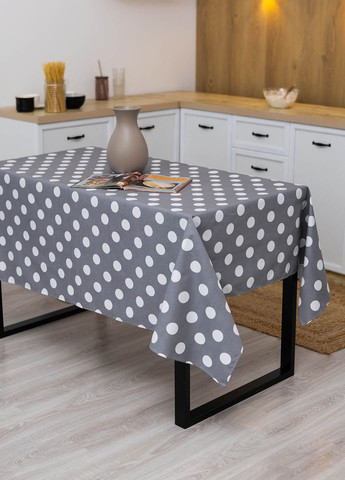 Скатертина з тефлоновим покриттям "Великий горошок" 2.2м х 1.8м Homedec - (318747162)