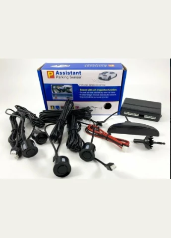 Парковочная система на 4 датчика парковки парктроник Parking Sensor Black ASSISTANT (389447132)