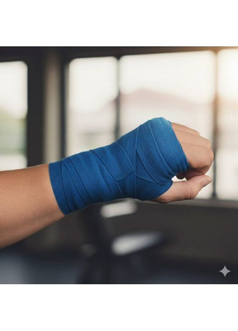 Тейп жорсткий нееластичний, спортивний тейп, синій, 2,5 см х 9,14 м No Brand (368376540)