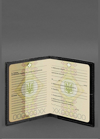 Шкіряна обкладинка для військового квитка з кишенями 7.2 чоний краст (A-028340) BlankNote (328961619)