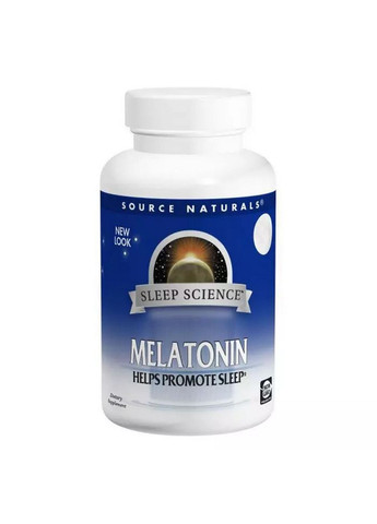 Натуральна добавка Melatonin 1mg Sleep Science, 200 таблеток Source Naturals (293482318)